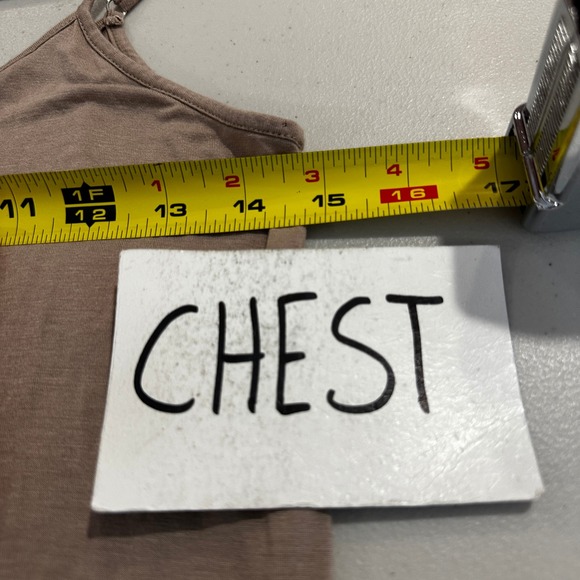 Three Bird Nest Taupe Lace Hem Cami Mini Slip Dress Small Boho Fairycore Shabby - Picture 5 of 7